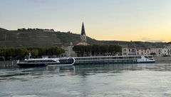 The Avalon Poetry II docked in Tain-l'Hermitage, France.