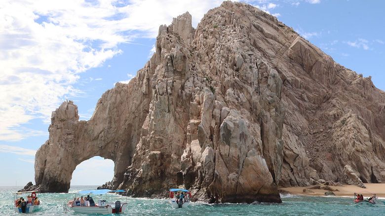 Destinations editor Eric Moya headed to the Mexican state of Baja California Sur this month for this year's Los Cabos VIP Summit. Pictured, the Arch of Cabo San Lucas, aka El Arco.