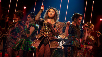 Khaila Wilcoxon stars as Catherine of Aragon in “Six the Musical" at the Venetian in Las Vegas.