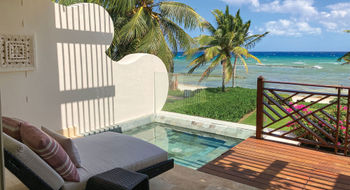 A guestroom terrace at the Grand Velas Riviera Maya's adults-only Grand Class section.