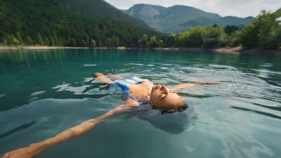 Wild swimming began trending as a pandemic-era wellness activity.