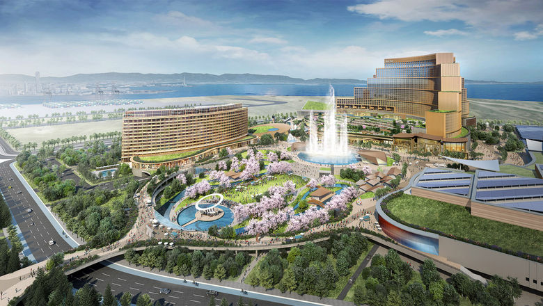 A rendering of MGM’s $10 billion casino resort project set to open in Osaka, Japan.