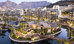 The One&Only Cape Town is tucked at the base of Table Mountain and sits on two man-made islands within the Victoria & Alfred Waterfront.