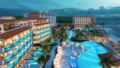 On Global Travel Advisor Day, agentss will have a chance to win a trip to the new Sandals Dunn's River resort, seen here in a rendering.