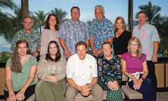 Hawaii Roundtable participants: Top row, from left, Jack Richards, Pleasant Holidays; Susan Ogden, Gogo Vacations/Liberty Travel; Ray Snisky, ALG Vacations; John De Fries, Hawaii Tourism Authority; Melissa Krueger of Classic Vacations; and Sean Dee, Outrigger Hospitality Group. Bottom row: Christine Hitt; Ashley Hunter, Avoya Travel; Arnie Weissmann, Travel Weekly editor in chief; Camille Olivere, Globus family of brands; and Kama Winters, Delta Vacations.