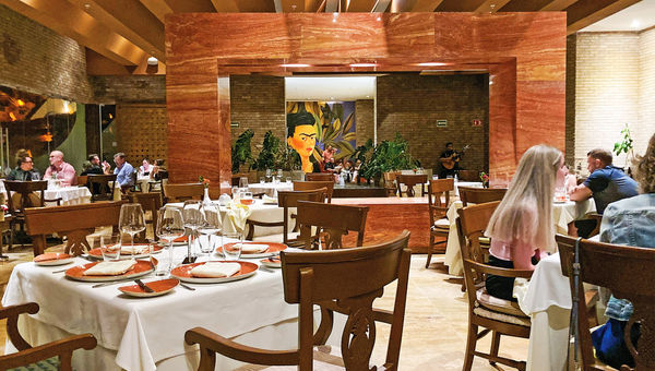 The dining room at Frida, the resort's high-end Mexican culinary concept.