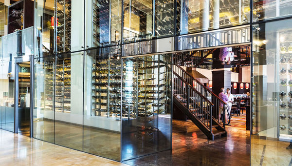 The hotel's Wine Studio, where guests can blend their own wines under the guidance of a top sommelier.