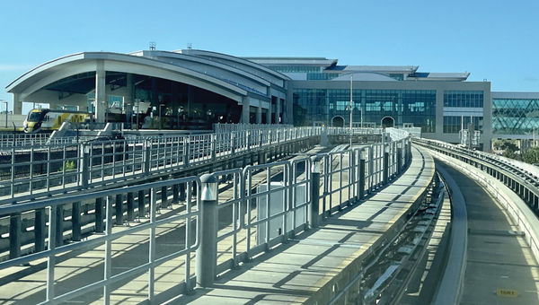 The new Brightline Orlando station is located inside the new Terminal C Train Station at Orlando International Airport.