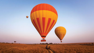 Uniworld guests can combine their Nile cruise with a Kenya trip that includes a balloon flight over the Massai Mara.