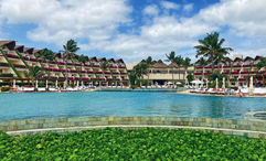 The expansive pool area at the Grand Velas Riviera Maya's family-friendly Ambassador section.